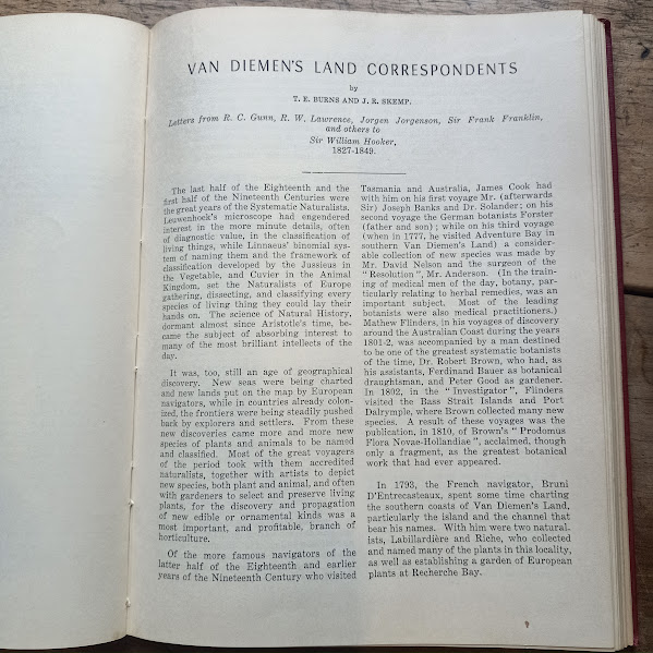Sample page 1 from Van Diemen's Land Correspondents