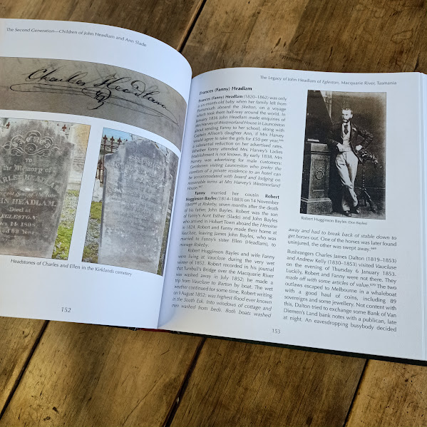 Sample page 2 from The Legacy of John Headlam family history book
