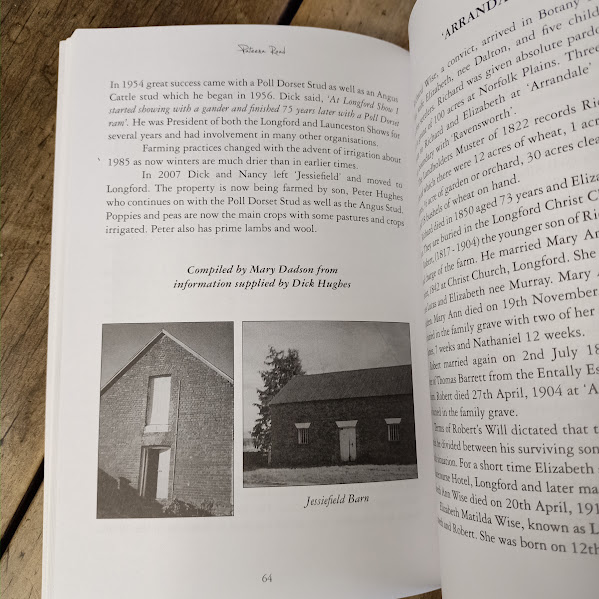 Illustration page in Pateena Road history book