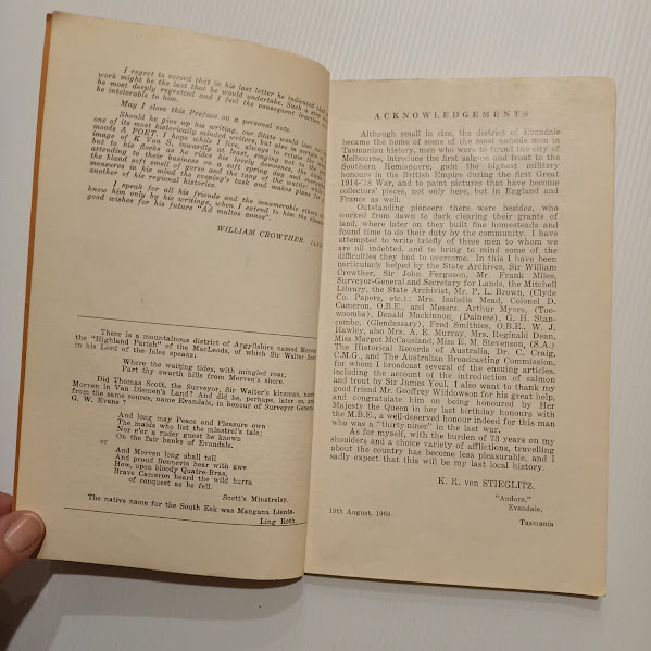 History of evandale preface