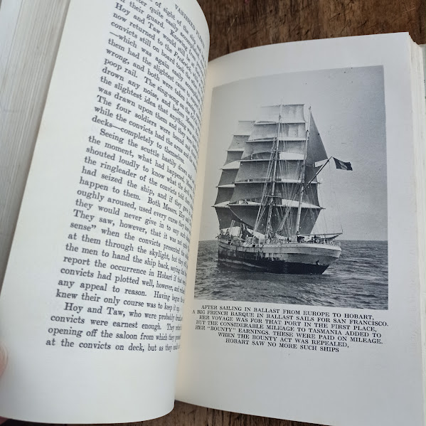 Sample page from Vanished Fleets by Alan Villers 1974 edition HCDJ