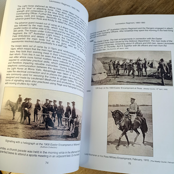 Sample illustrated page 2 from the Launceston Regiment 1860-1960