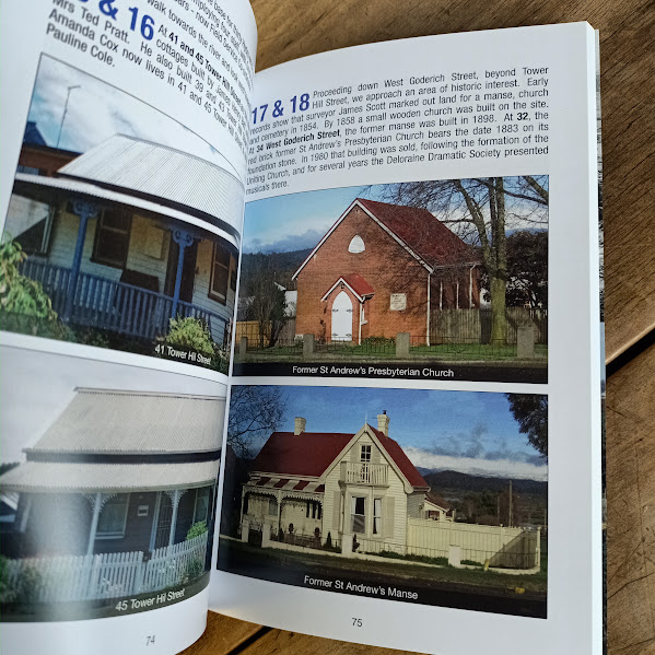Sample illustrations from In Pioneers' Footsteps exploring Deloraine and Meander Valley