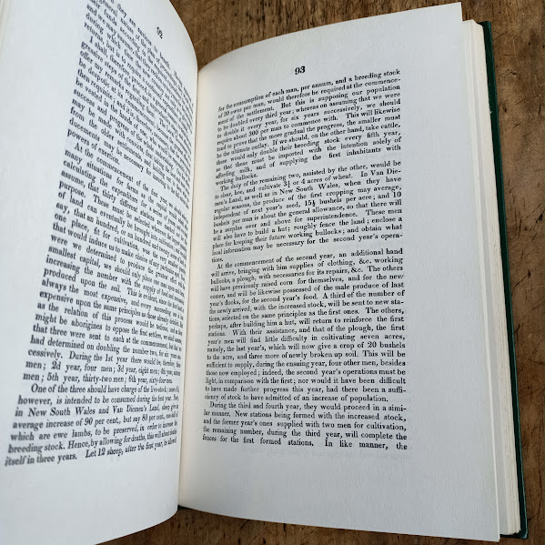 Sample page of John Henderson's Observations of the colonies of NSW and Van Diemen's Land