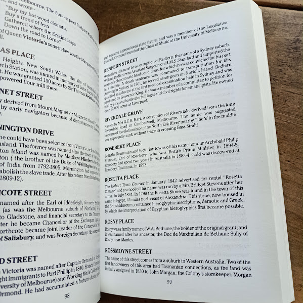 Sample page of History in our Streets, Launceston