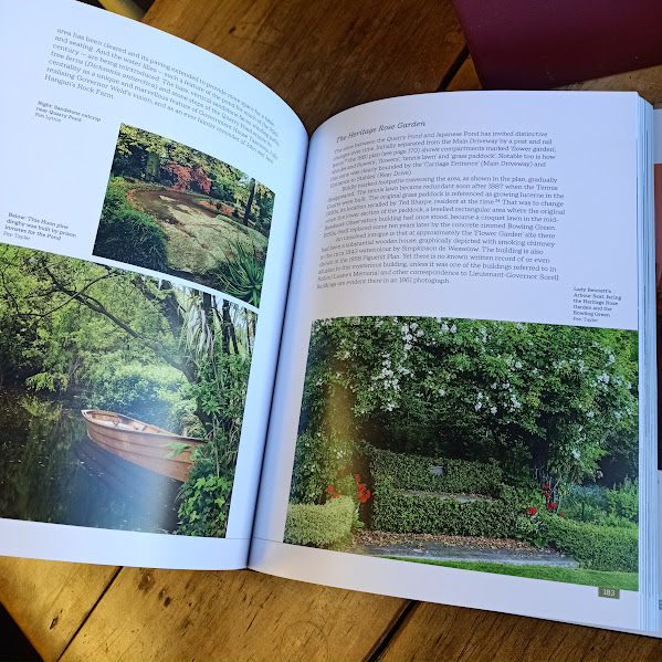 Garden page from Government House Tasmania