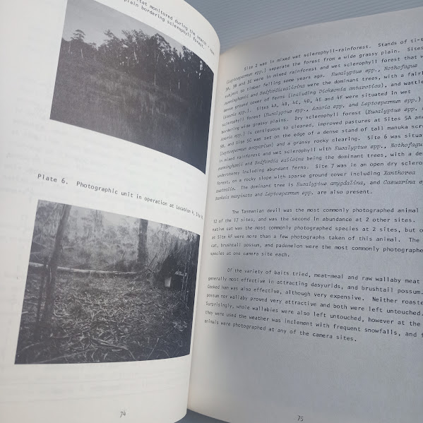Sample page 2 Tasmanian Tiger 1980 Report