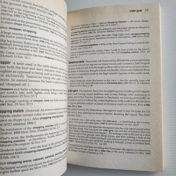Sample page 2 Tassie Terms glossary Tasmanian words