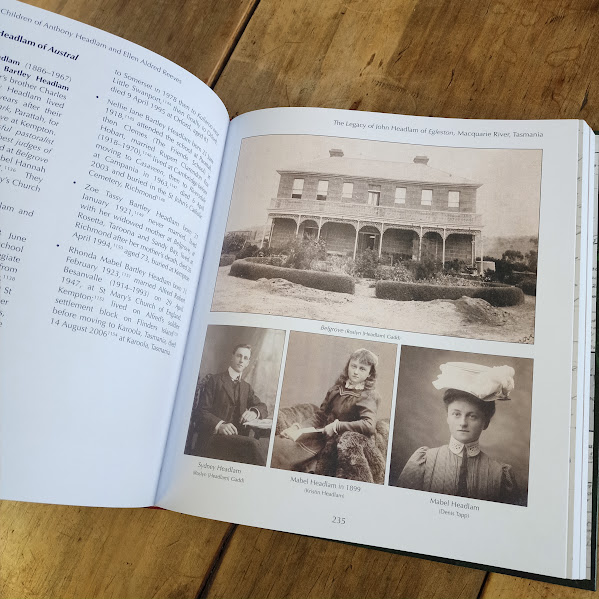 Sample page 3 from The Legacy of John Headlam family history book