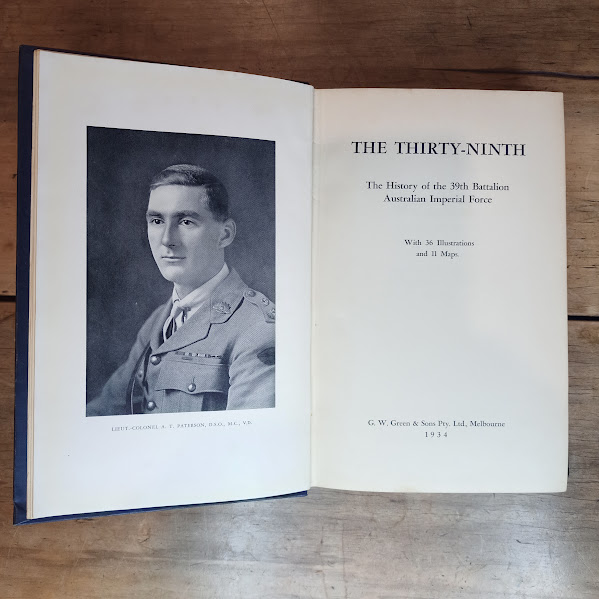 The Thirty-Ninth title page