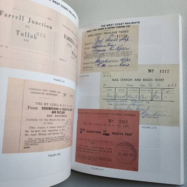 Illustration Railway Tickets of Tasmania