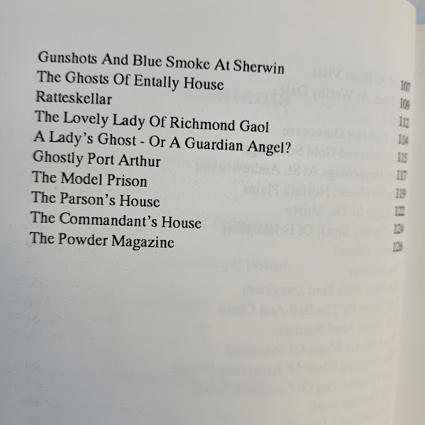 Contents page 2 Ghostly Tales of Tasmania