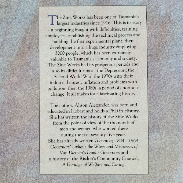 Back cover from Zinc Works history