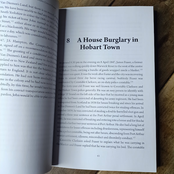 Sample page from Catherine McMahon Remarkable Convict Woman biography