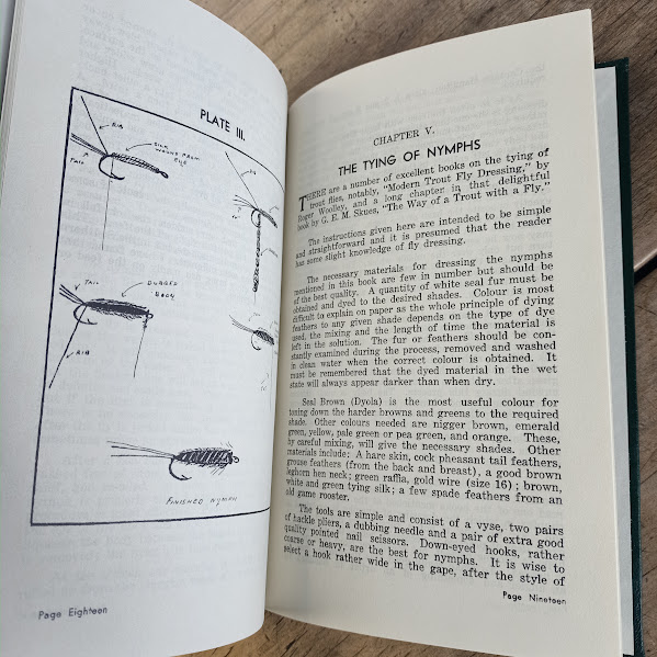 Line drawing from Nymph Fishing in the Southern Hemisphere RH Wigram