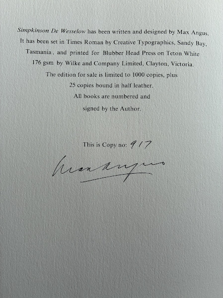 Signature page Simpkinson de Wesselow