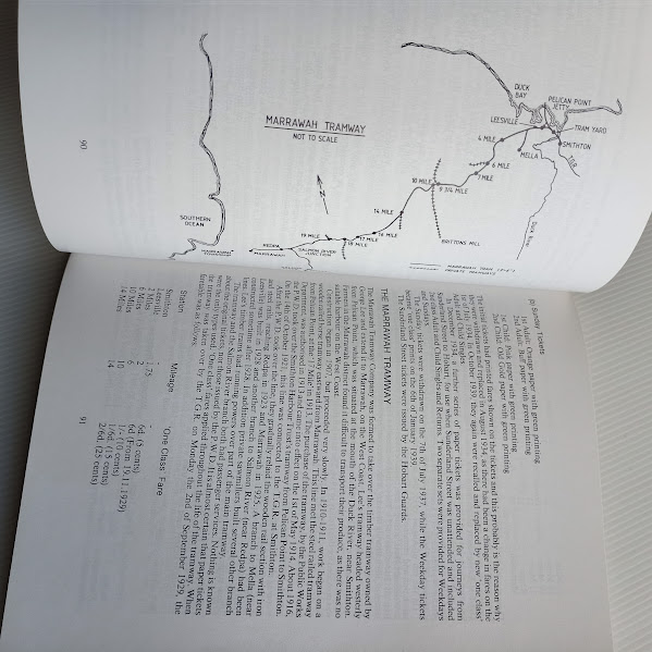 map Railway Tickets of Tasmania