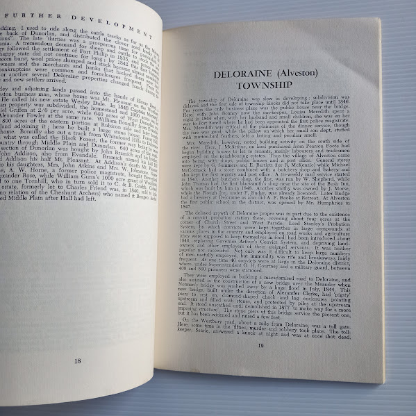 Sample text page History of the Deloraine Municipality