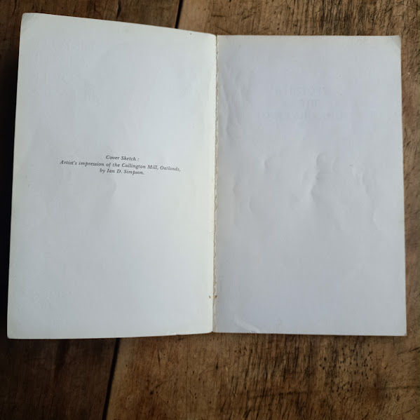 Front endpaper fragile binding Weeding's A History of the Lower Midlands, Tasmania