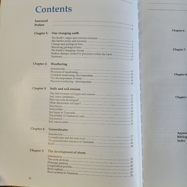 Contents page 1 of 2 Behind the Scenery Tasmanian landforms and geology