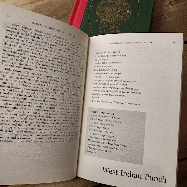 West Indian Punch Recipe from English Australian Cookery Book plus Companion Book