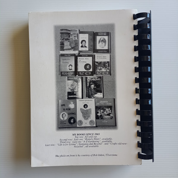 back cover from At Home with Marjorie Bligh