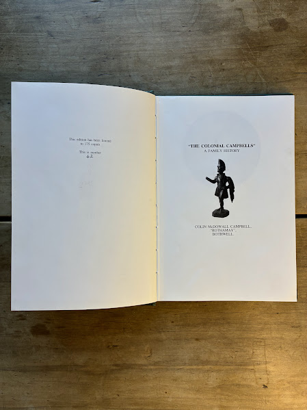 Title page from The Colonial Campbells