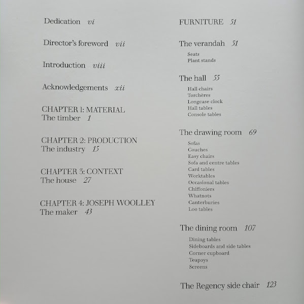 Contents 1st page from Furnishing Van Diemen's Land