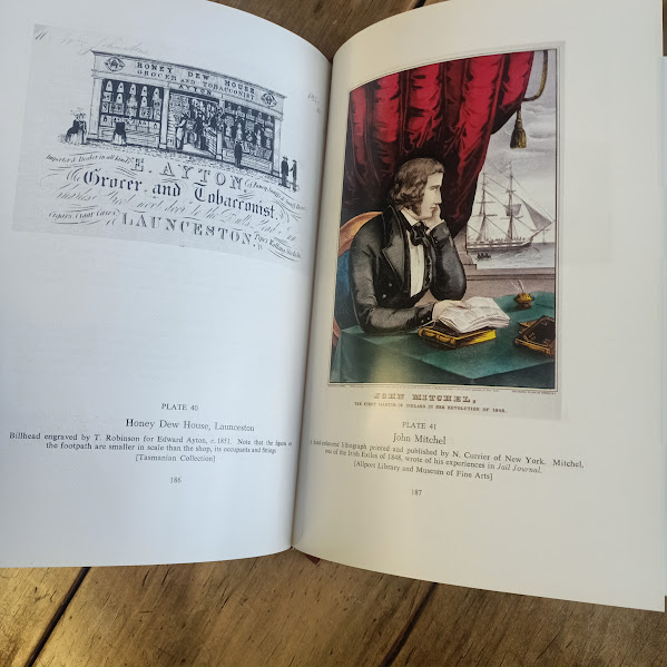 sample page 2 John Mitchel More Old Tasmanian Prints book by Clifford Craig