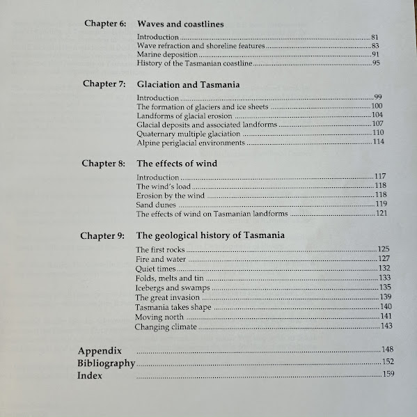 Contents page 2 of 2 Behind the Scenery Tasmanian landforms and geology