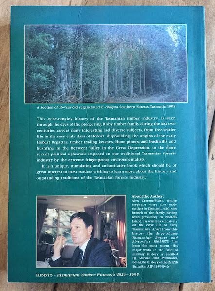 back cover of Against The Odds Risby timber family history