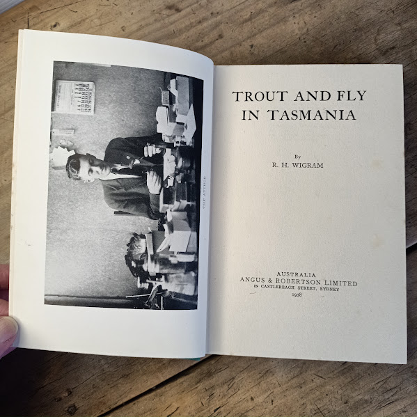 Title page Trout and Fly in Tasmania RH Wigram