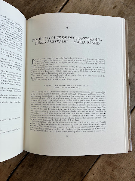 Sample page of Baudin Expedition and the Tasmanian Aborigines 1802