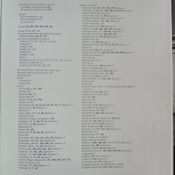 Index of houses part 1 abridged Early Houses of Northern Tasmania