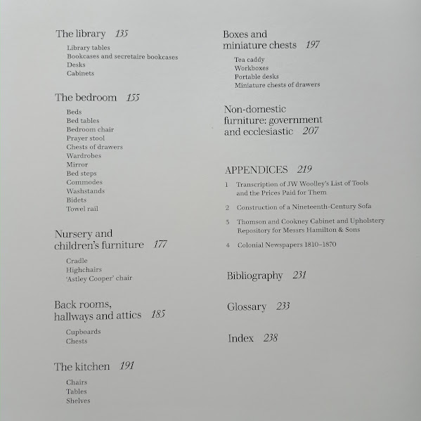 Contents 2nd page Furnishing Van Diemen's Land