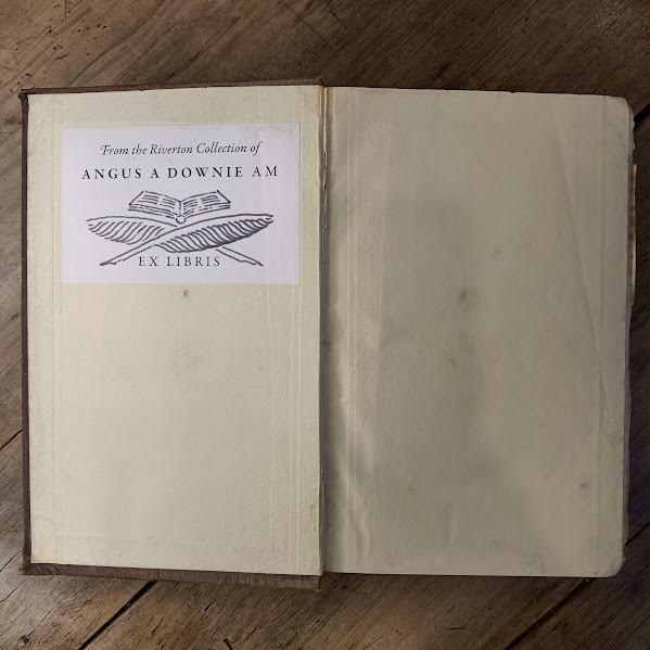 Bookplate 1845 Strzelecki's New South Wales and Van Diemen's Land