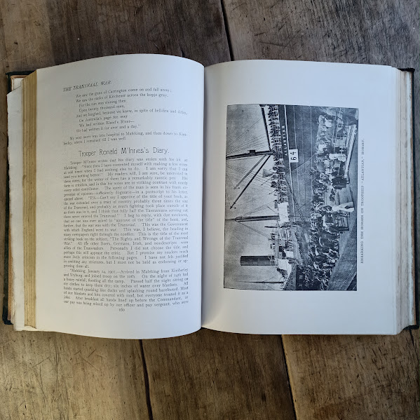 Sample illustrated page Tasmanians in the Transvaal by John Bufton 1905