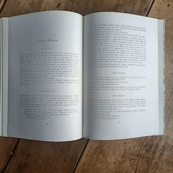 Sample text of Old Tasmanian Prints by Clifford Craig
