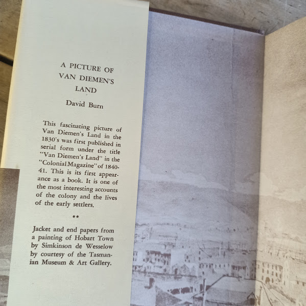 A Picture of Van Diemen's Land front flyleaf