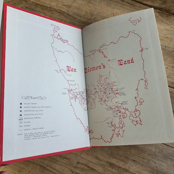 Alexander Pearce endpaper map
