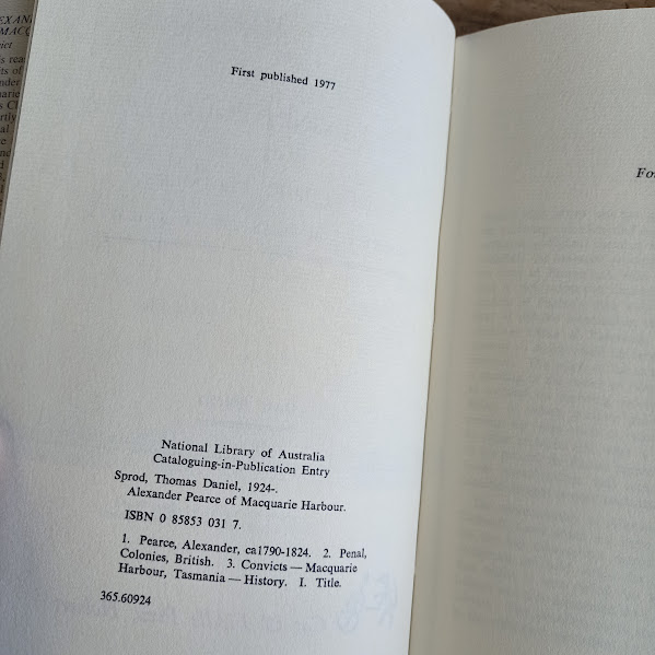 Alexander Pearce titlepage