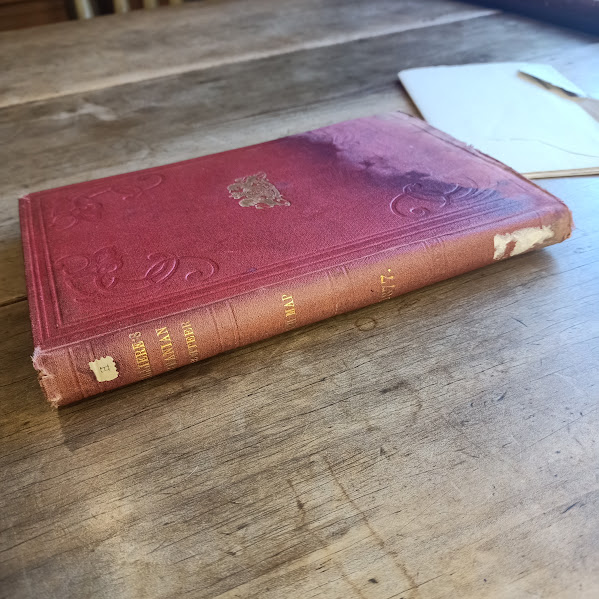 Bailliere's Tasmanian Gazetteer and Road Guide (1877) spine