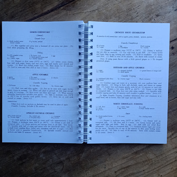 Tasmania's Central Cookery Book sample recipes