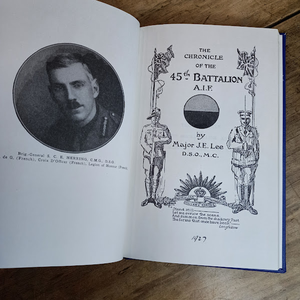 Chronicle of the 45th Battalion title page