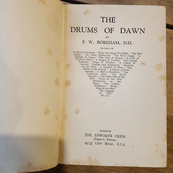 Drums of Dawn FWBoreham title page