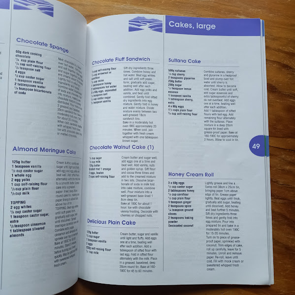 CWA Esk Valley Cookbook sample page