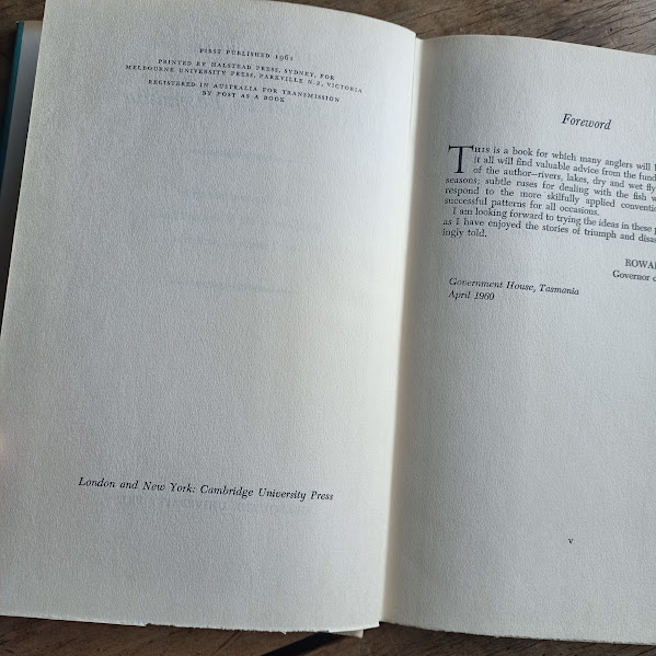 Fly-Fisher in Tasmania 1961 titlepage