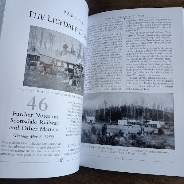 Macfarlane's History of North East Tasmania sample page