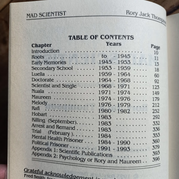Mad Scientist contents