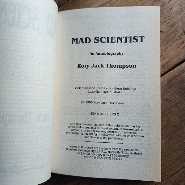 Mad Scientist title page